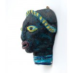 SALVATORE PROCIDA (Vietri 1905 - 1965), Wall mask with headgear