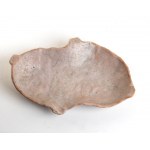 CERAMICA ARTISTICA SOLIMENE, Glazed white engobed bowl with uneven brim, Vietri furnace