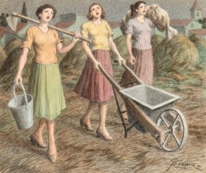 GIOVANNI BATTISTA CREMA (Ferrara 1883 - Roma 1964), Il ritorno dalla campagna