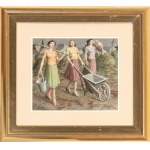 GIOVANNI BATTISTA CREMA (Ferrara 1883 - Roma 1964), Il ritorno dalla campagna