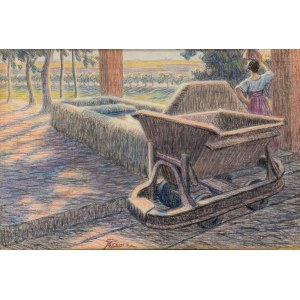 GIOVANNI BATTISTA CREMA (Ferrara 1883 - Rím 1964), Il fontanile