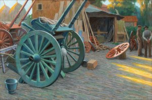GIOVANNI BATTISTA CREMA (Ferrara 1883 - Roma 1964), I carretti