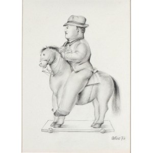FERNANDO BOTERO (Medellín 1932 - Monaco 2023), Hombre a caballo