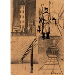 MARIO SIRONI (Sassari 1885 - Milano 1961), Quattro composizioni