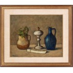 FIORENZO TOMEA (Zoppè di Cadore 1910 - Milano 1960), Still life with vase