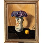 ORAZIO AMATO (Anticoli Corrado 1884 - Roma 1952), Vase of flower with lemon