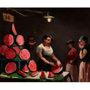 ALBERTO ZIVERI (Roma 1908 - 1990), Watermelon seller