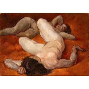 NINO BERTOLETTI (Roma 1889 - 1961), Nudes lying down