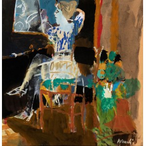 MARCELLO AVENALI (Roma 1912 - 1981), Lady in front of the mirror