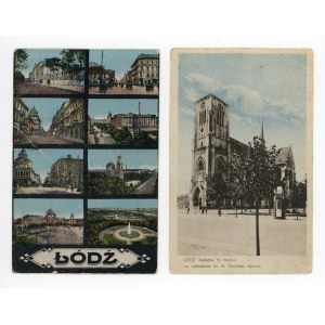 Lodz - set of 2 postcards (410)