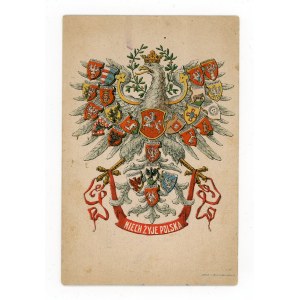 Pocztówka patriotyczna Niech żyje Polska (599)