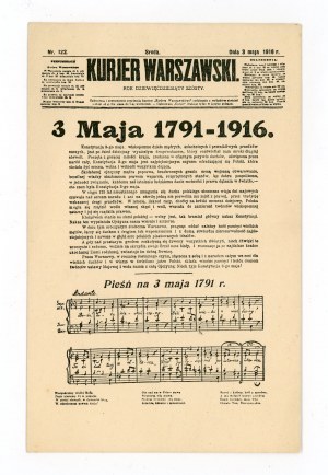 Postcard of the Warsaw Courier of May 2, 1791-1916. (606)
