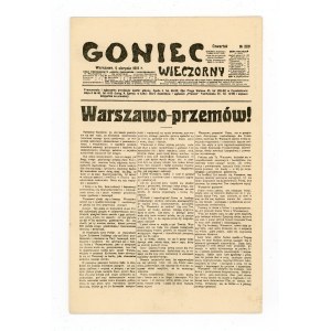 Pocztówka Goniec Wieczorny z 5 Sierpnia 1915 r. (609)
