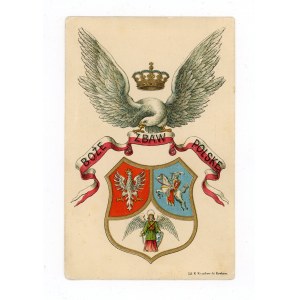Pocztówka patriotyczna - Boże zbaw Polskę (618)