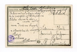 Postcard sent on name day to Jozef Pilsudski, 1918 (624)