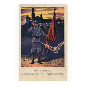 Pocztówka patriotyczna - Hymn Strzelców (625)