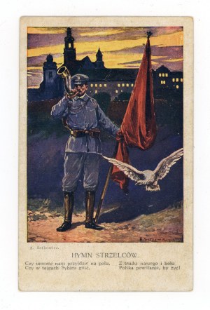 Patriotic postcard - Anthem of the Riflemen (625)