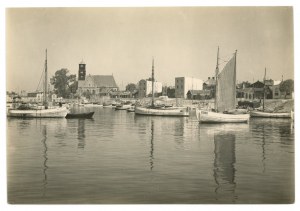 Hel - Photo by H. Poddębski. View of the harbor (644)