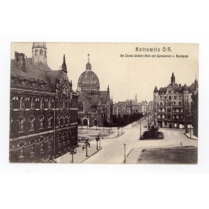 Katowice / Kattowitz - August Schneider Street and synagogue (688).