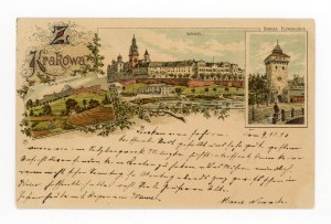 Krakow - Wawel Castle, Florianska Gate 1896 (713)