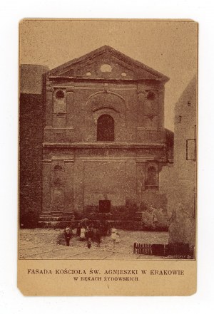 Krakow - facade of St. Agnes Church - in Jewish hands (714)