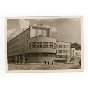 Lwów - gmach Zarządu Miejskich Zakładów Elektrycznych. Wyd. Atlas 1938 (721)