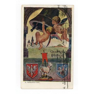 Pocztówka patriotyczna - Wesołego Alleluja (638)