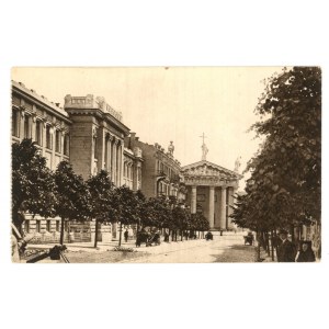 Vilnius - Adam-Mickiewicza-Straße. Im Hintergrund die Kathedrale (901)