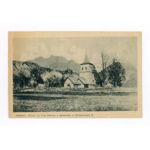 Sromowcach N., Pieniny - widok na Trzy Korony, kościół (749)
