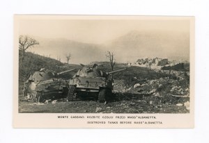 Monte Cassino - shattered tanks in front of Mass Albenetta (779)