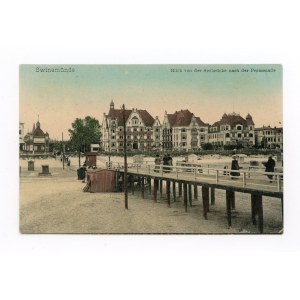 Świnoujście / Swinemunde - widok z molo na promenadę (795)