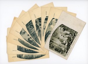 A. Grottger - cycle Polonia, set of 9 pcs. (966)