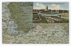 Myslowice / Myslowitz - Border. Map (1093)