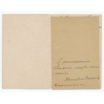 Karnet patriotyczny z życzeniami, 1922r. (1175)