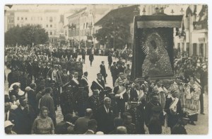 Vilnius - Police and students, coronation of Our Lady of the Dawn Gate, 1927 (1188)