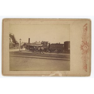 Dyneburg (Latvia) - locomotive. Cabinet photograph 1893 (1221)