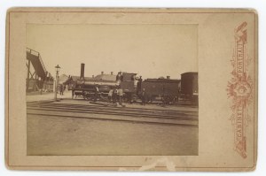 Dyneburg (Latvia) - locomotive. Cabinet photograph 1893 (1221)