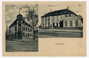 Oborniki - Post office and railway station (874)