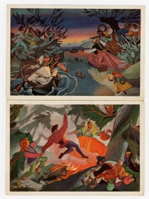 Z. Stryjeńska: Wianki i Święto Kupały. Set of 2 pcs. (886)