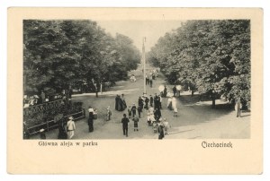 Ciechocinek - Main avenue in the park circa 1900 (1344).