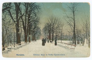 Warsaw - Main Avenue in the Ujazdowski Park. Published by K. Wojutyński (1371)