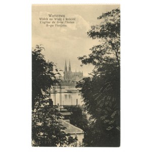 Warszawa - Widok na Wisłę i kościół św. Floriana (1450)
