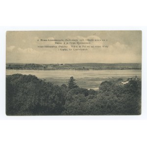 Puławy - Widok na Puławy od strony Wisły i Kaplicę Ks. Czartoryskich (1685)