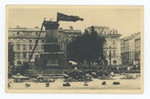 Cracow - Demolition of the Mickiewicz monument by the Germans, 17.VIII.1940. (1727)