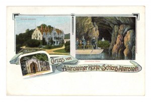 Germany, Altenstein - Greetings from the Altenstein Cave and Altenstein Castle (1805)