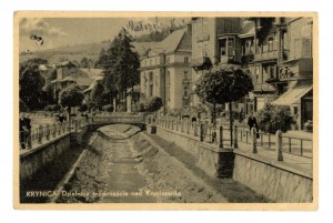 Krynica - downtown district on the Kryniczanka River (1833)