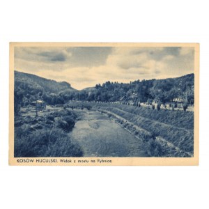 Kosów Huculski - Widok z mostu na Rybnicę (1850)
