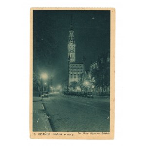 Gdańsk - Ratusz w nocy (1959)
