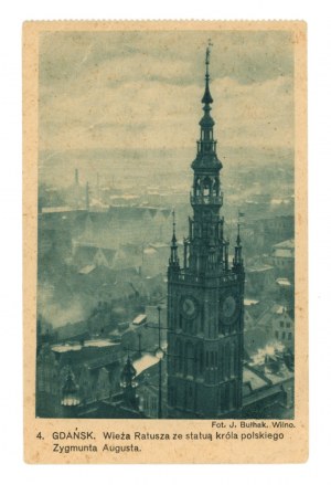 Gdansk - Town hall tower. Photo by J. Bulhak (1960).