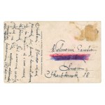 Pocztówka artystyczna - Palenie sztandarów w trakcie odwrotu spod Moskwy, 1929. Mal. W. Kossak (2072)